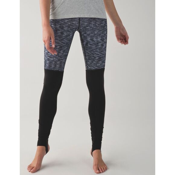 Lululemon Womens Wunder Under High Rise Ruched Stirrup Leggings Size 6 - Picture 1 of 16